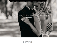 Tablet Screenshot of hannahcooperphotography.com